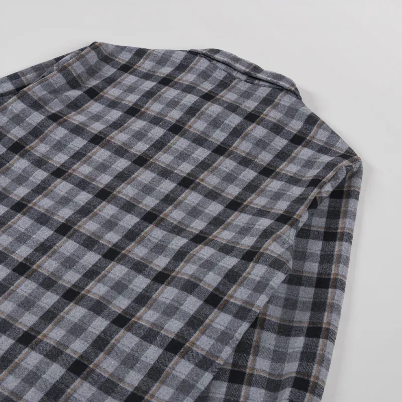 Stan Ray Zip Shirt Charcoal Plaid-4