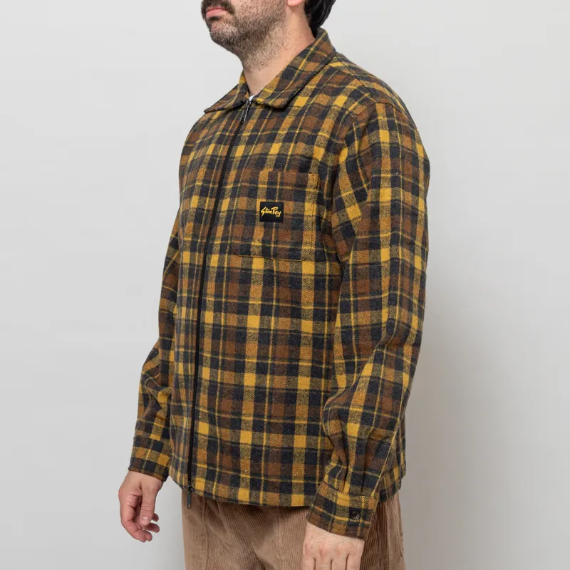 Stan Ray Zip Shirt Acorn Plaid-1