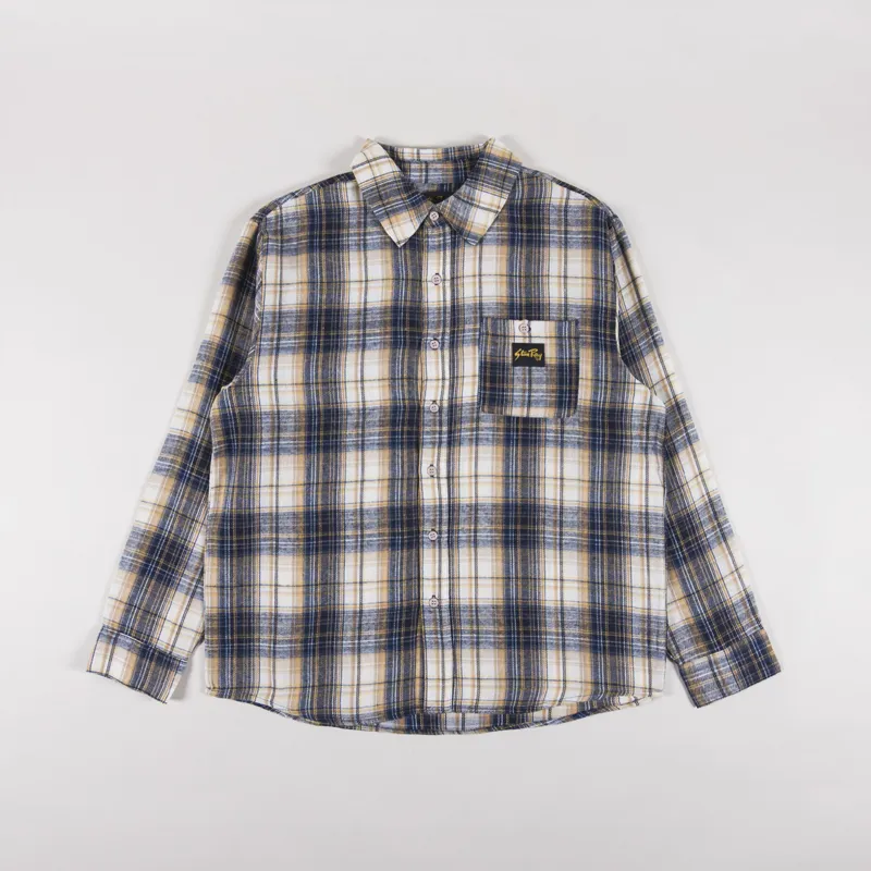 Stan Ray Flannel Shirt Navy Plaid
