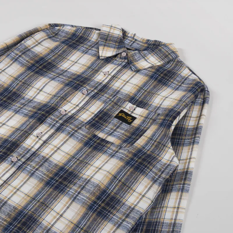 Stan Ray Flannel Shirt Navy Plaid-2