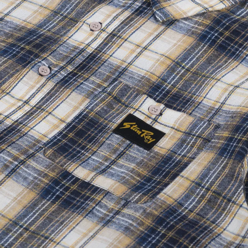 Stan Ray Flannel Shirt Navy Plaid-5