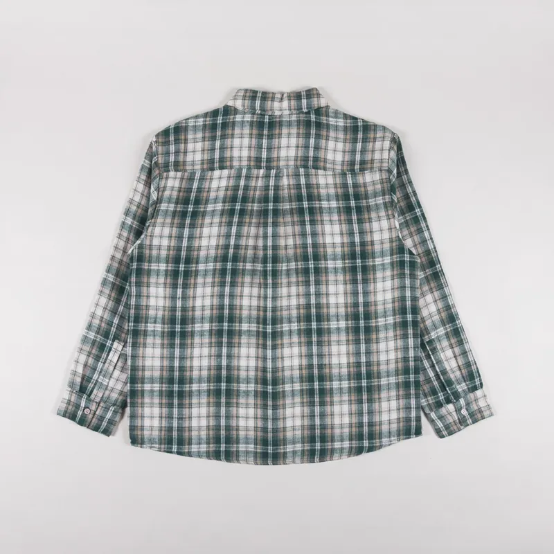 Stan Ray Flannel Shirt Green Plaid-1