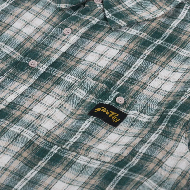 Stan Ray Flannel Shirt Green Plaid-5
