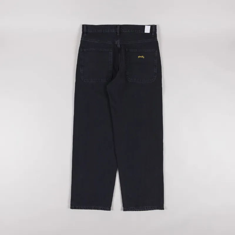 Stan Ray Wide 5 Jeans Stonewashed Black Denim-1