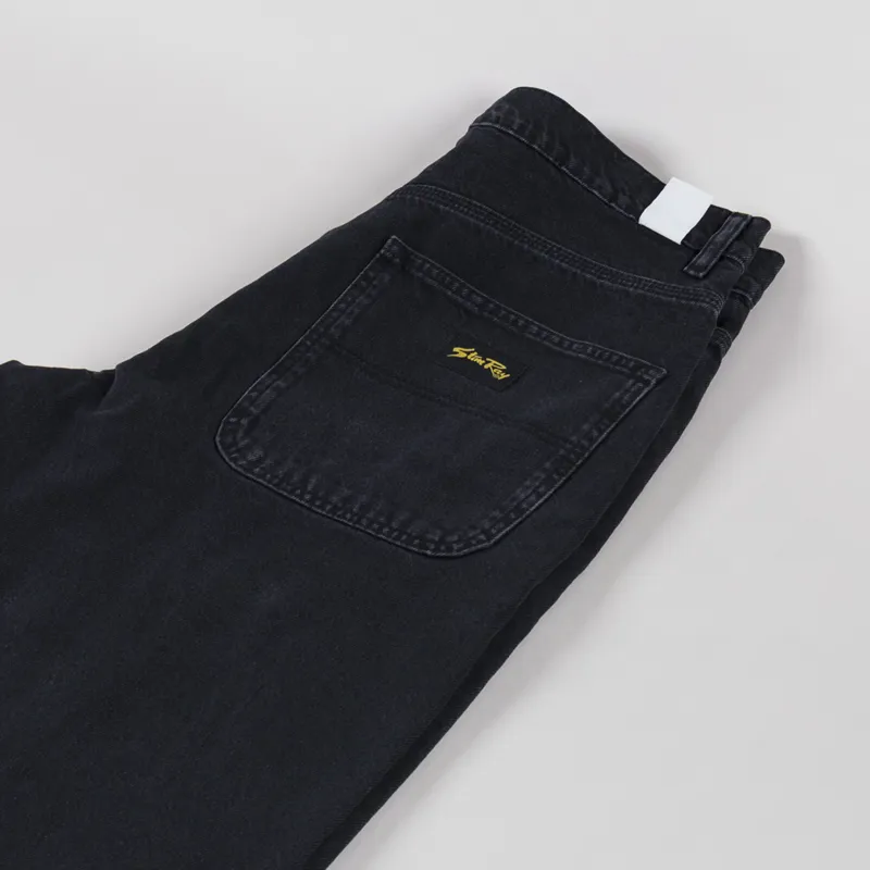 Stan Ray Wide 5 Jeans Stonewashed Black Denim-3