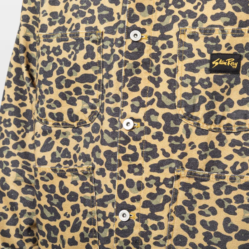 Stan Ray Coverall Jacket Leopard Camo-7