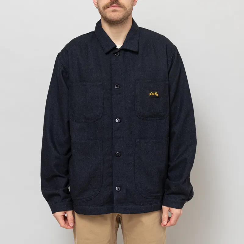 Stan Ray Coverall Jacket Navy Wool