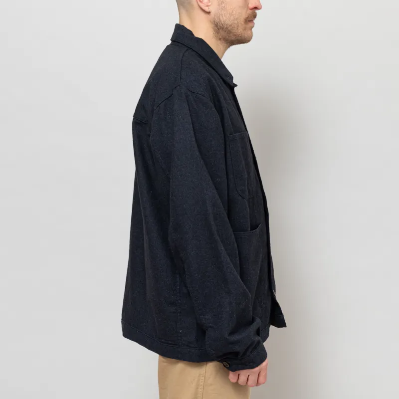 Stan Ray Coverall Jacket Navy Wool-5