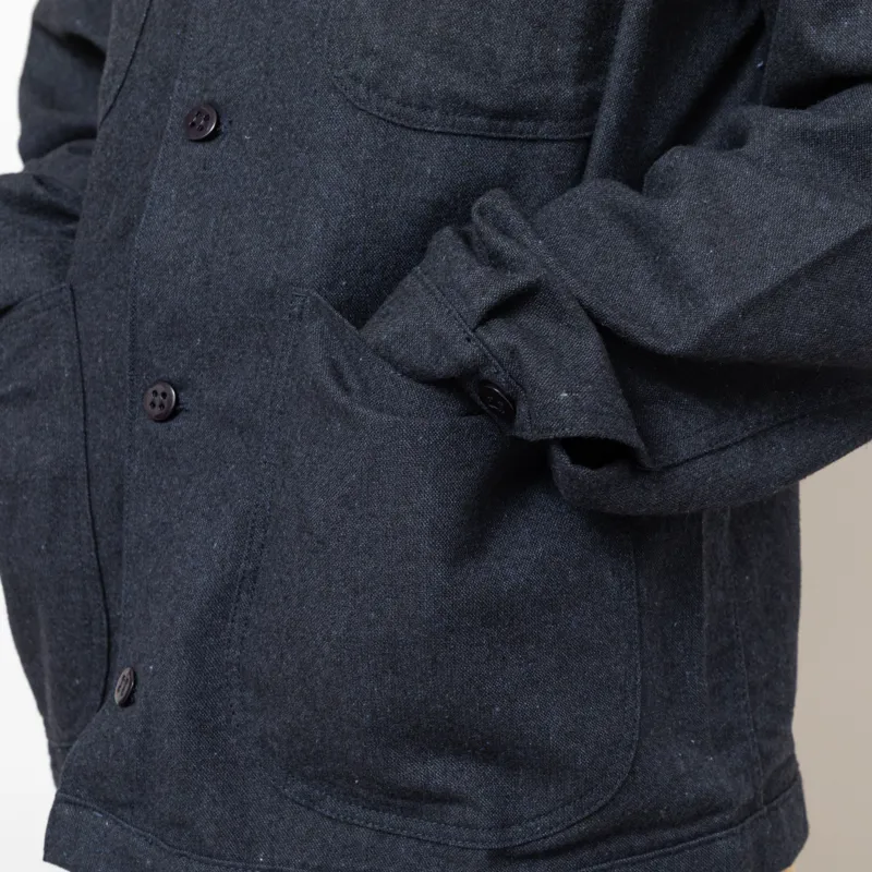 Stan Ray Coverall Jacket Navy Wool-8