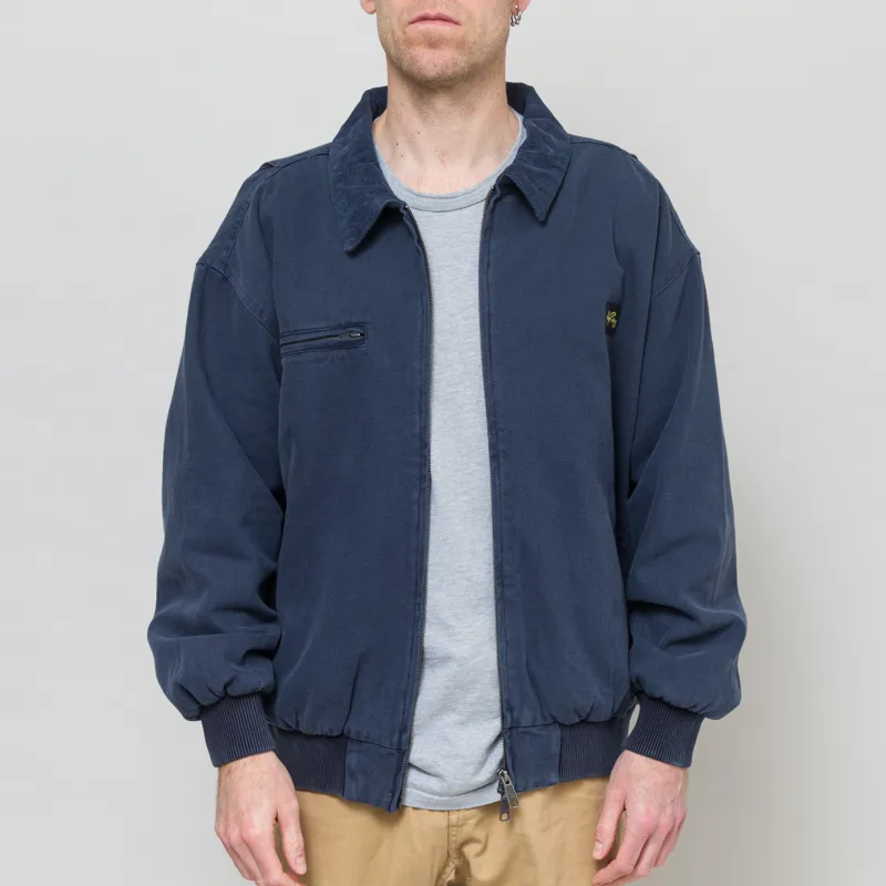 Stan Ray Roughneck Collared Bomber Jacket Washed Navy