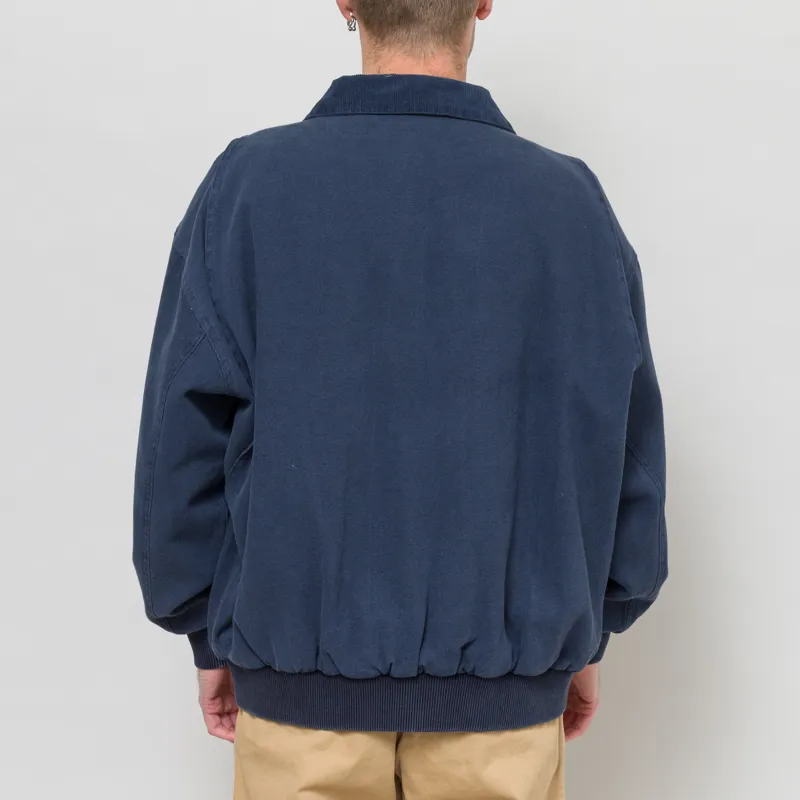 Stan Ray Roughneck Collared Bomber Jacket Washed Navy-3