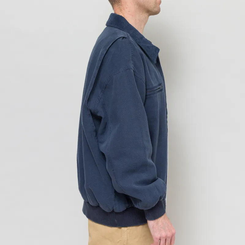 Stan Ray Roughneck Collared Bomber Jacket Washed Navy-4