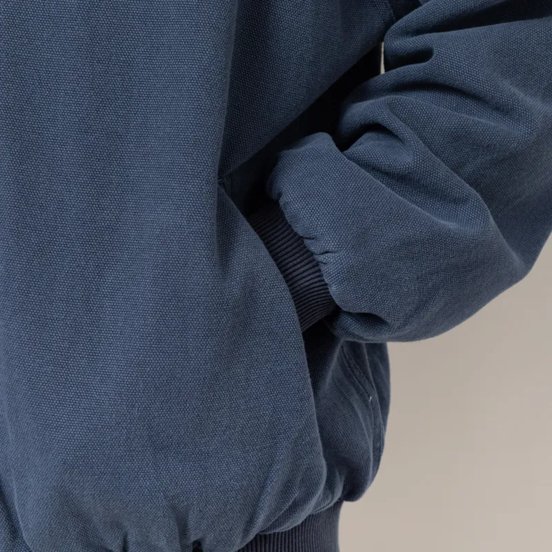 Stan Ray Roughneck Collared Bomber Jacket Washed Navy-8