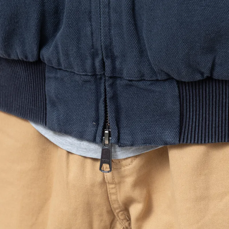 Stan Ray Roughneck Collared Bomber Jacket Washed Navy-9