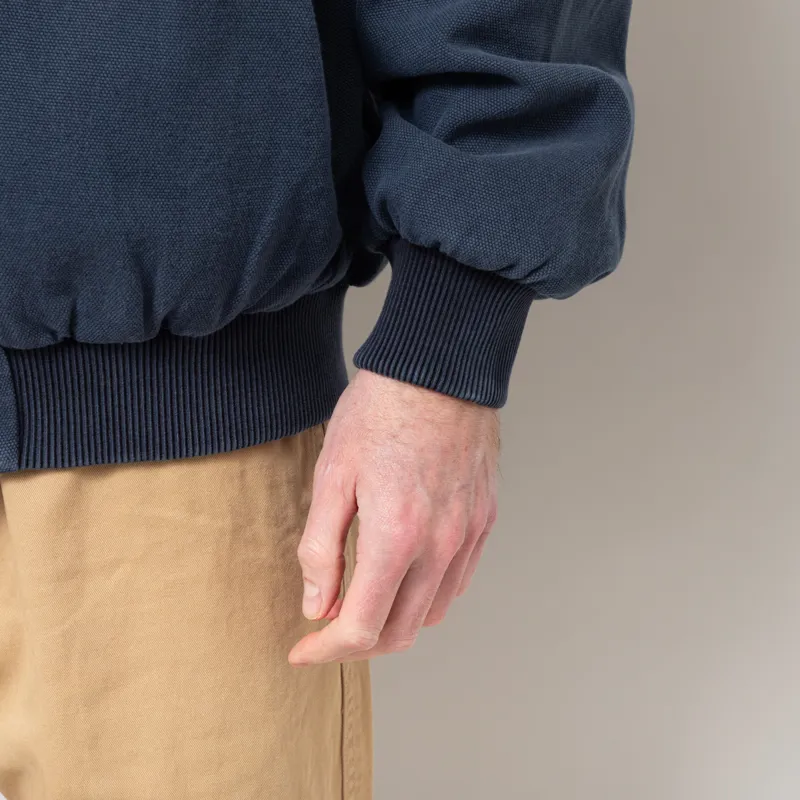 Stan Ray Roughneck Collared Bomber Jacket Washed Navy-11