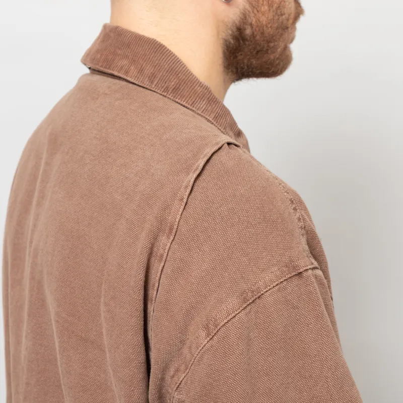 Stan Ray Roughneck Collared Bomber Jacket Washed Acorn-7