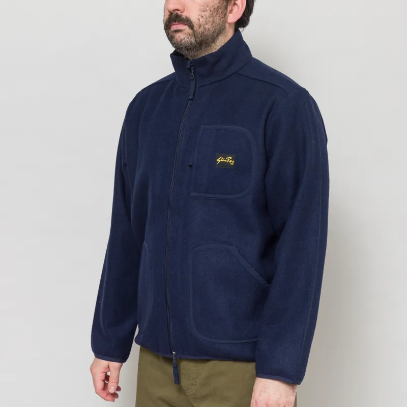 Stan Ray Wool Fleece Jacket Navy Heather-1