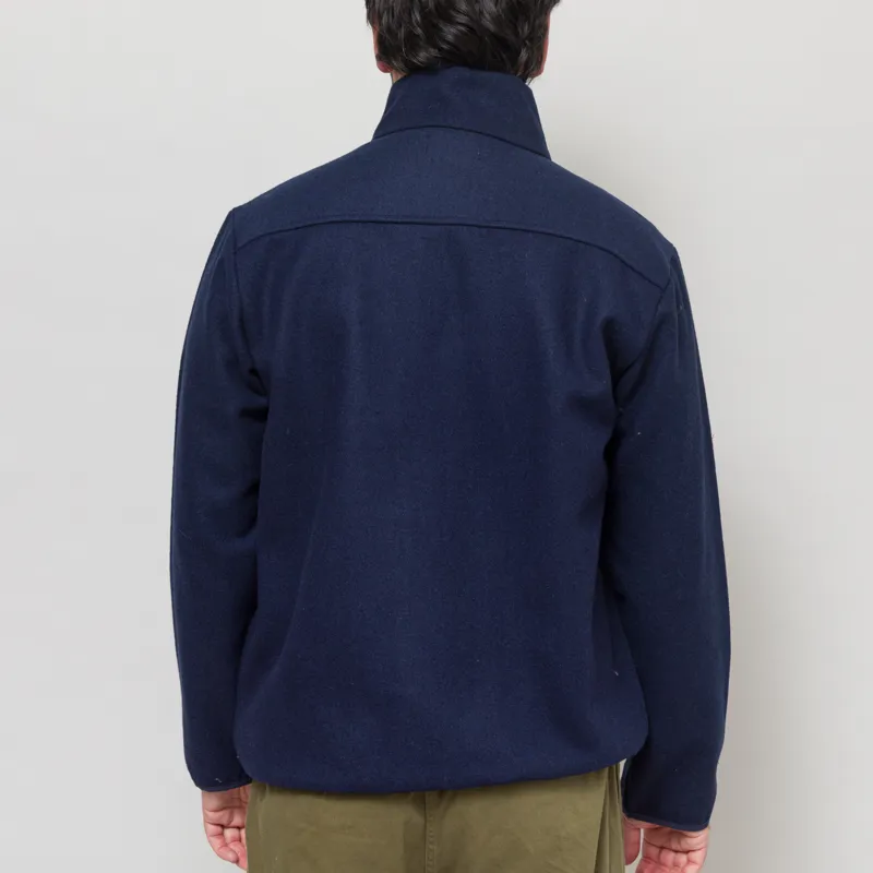 Stan Ray Wool Fleece Jacket Navy Heather-3