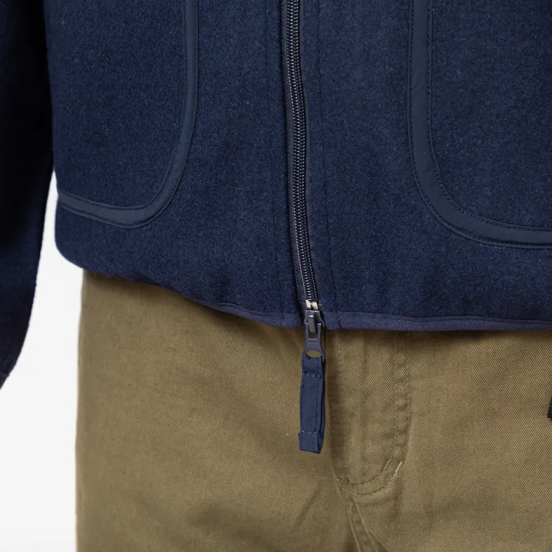 Stan Ray Wool Fleece Jacket Navy Heather-10