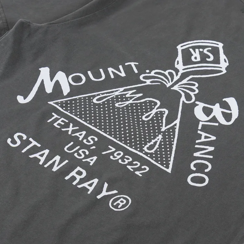 Stan Ray Mount Blanco T Shirt Washed Black-4