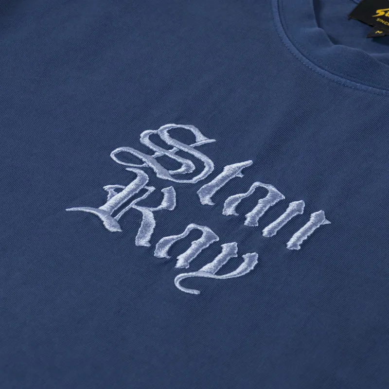 Stan Ray Olde Script T Shirt Washed Navy-2