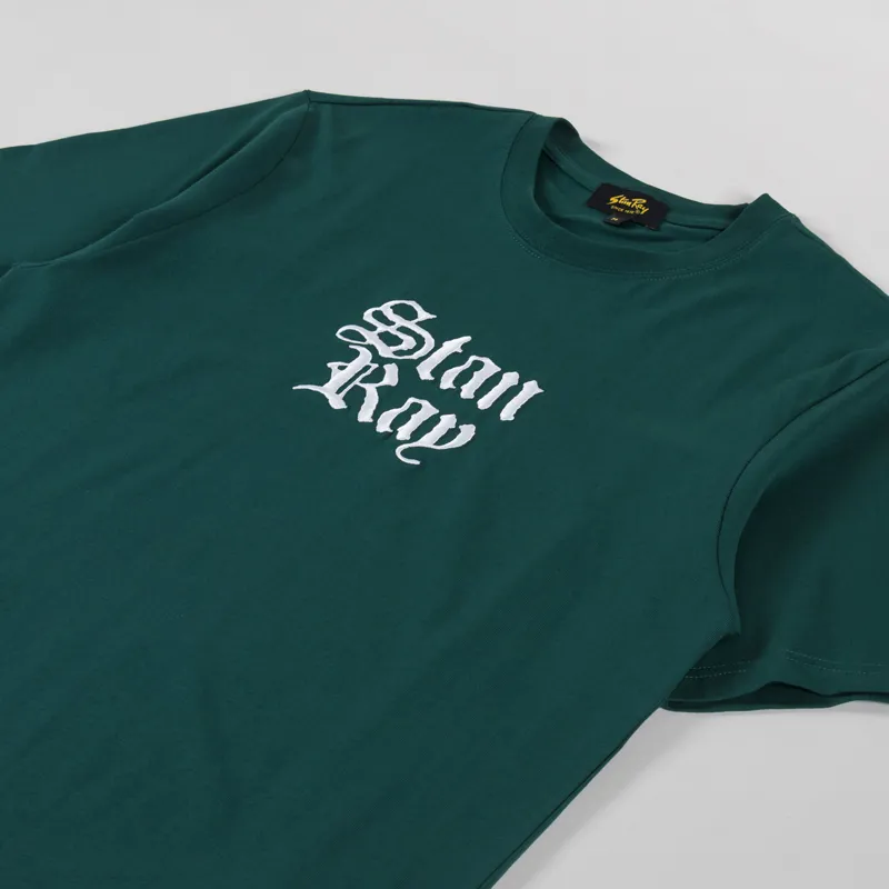 Stan Ray Olde Script T Shirt Botanical Green-1