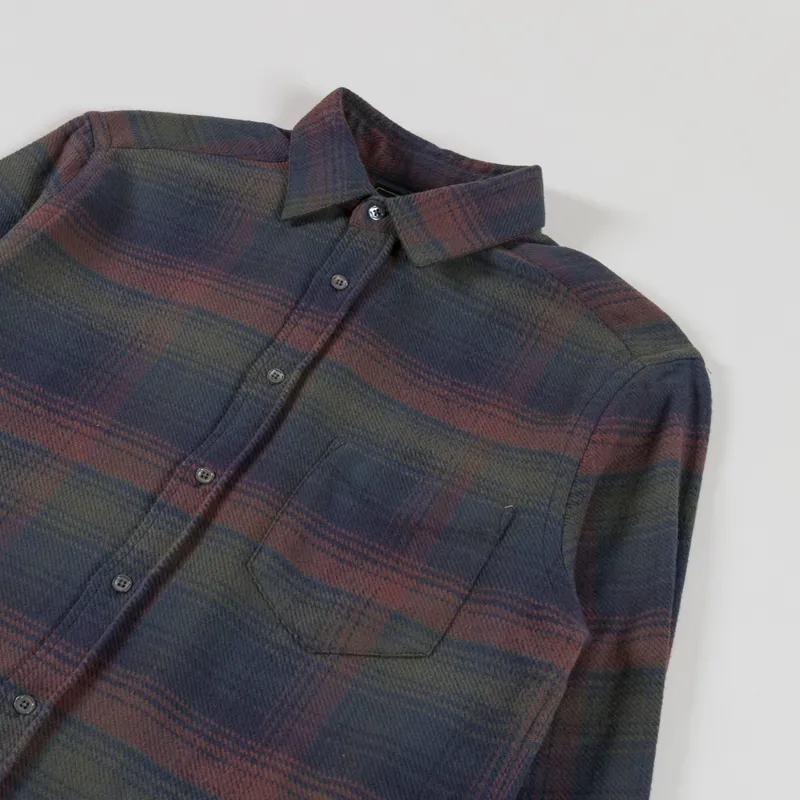 Portuguese Flannel Old Pine Shirt Grey Olive Brown-2