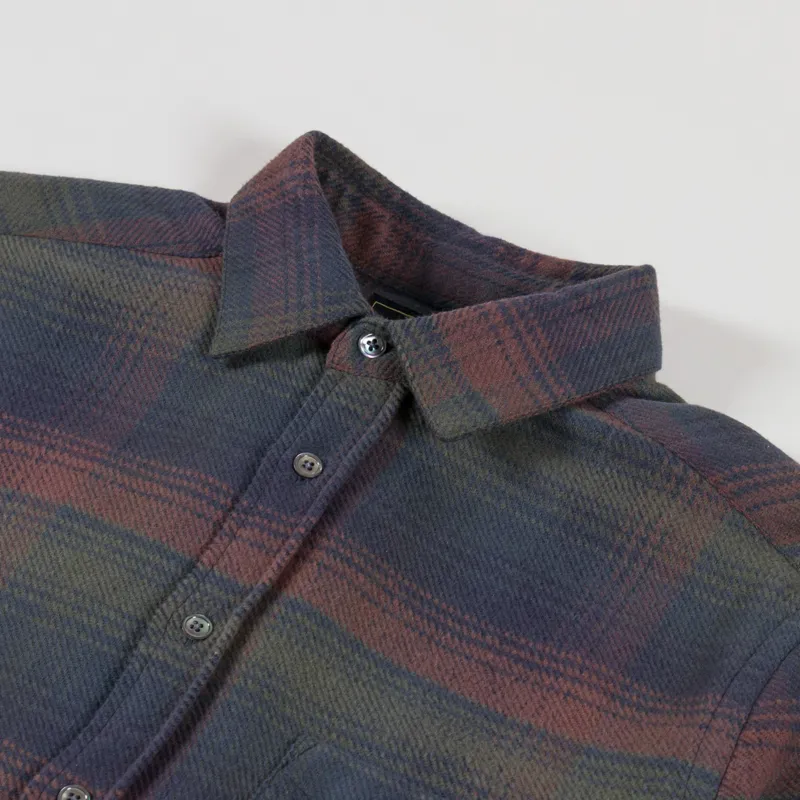 Portuguese Flannel Old Pine Shirt Grey Olive Brown-4