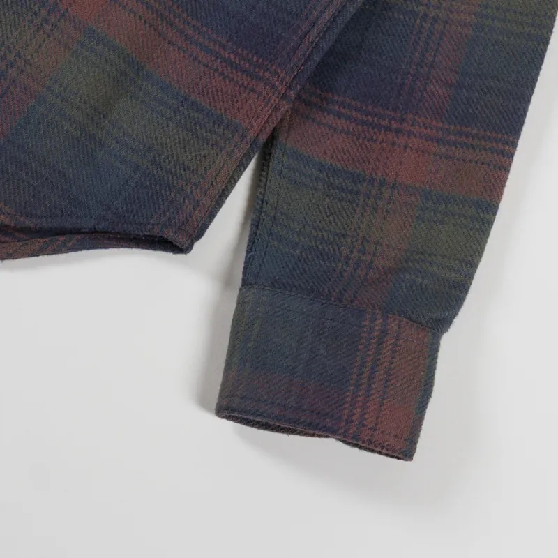 Portuguese Flannel Old Pine Shirt Grey Olive Brown-7