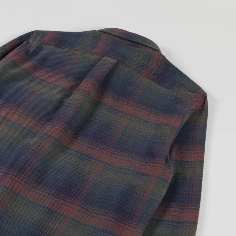 Portuguese Flannel Old Pine Shirt Grey Olive Brown-3