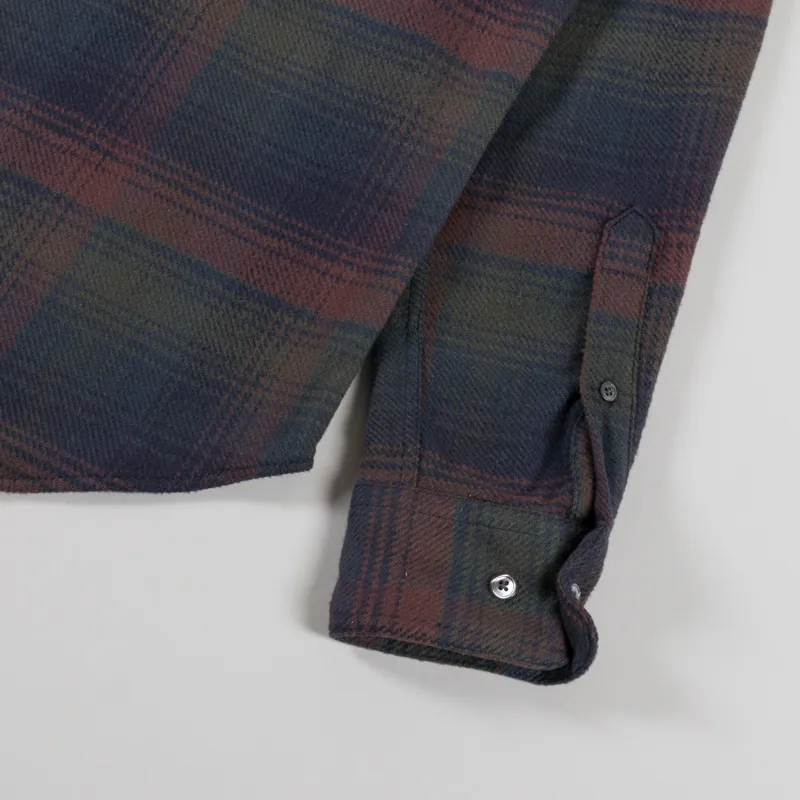 Portuguese Flannel Old Pine Shirt Grey Olive Brown-8