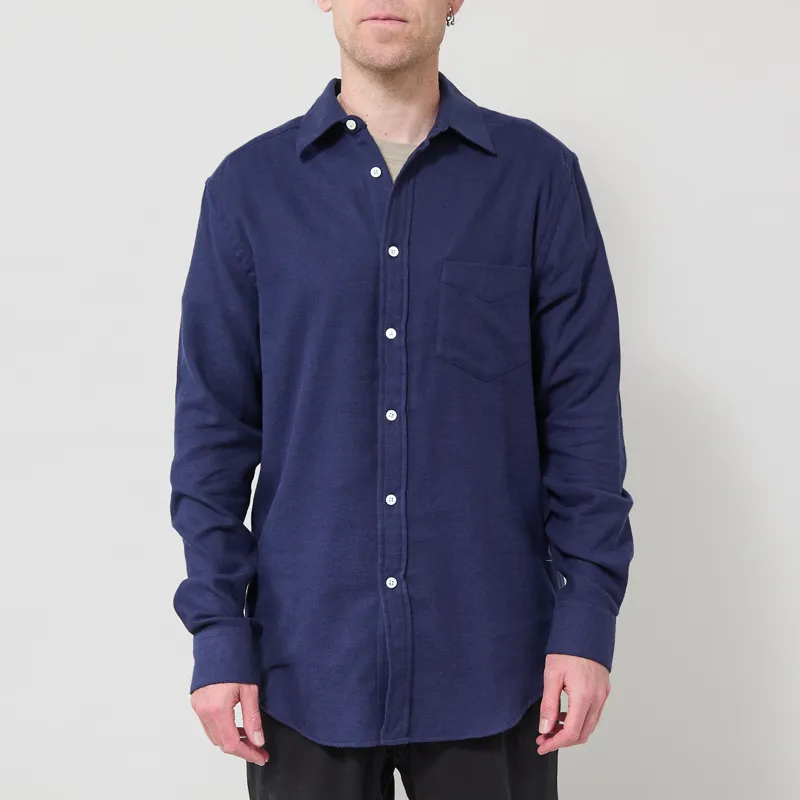 Portuguese Flannel Teca Shirt Blue
