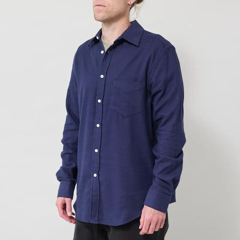 Portuguese Flannel Teca Shirt Blue-1