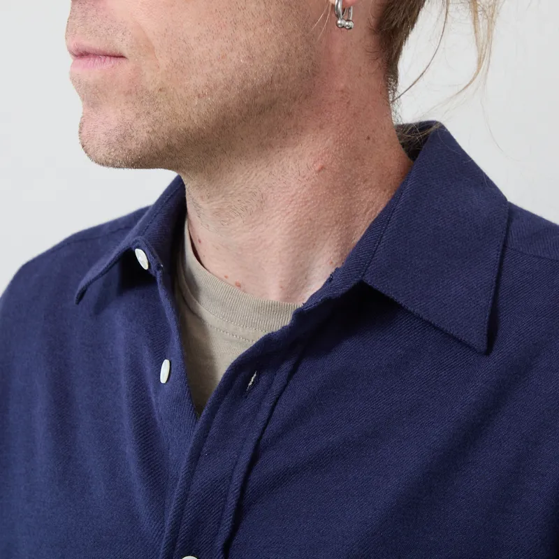 Portuguese Flannel Teca Shirt Blue-3