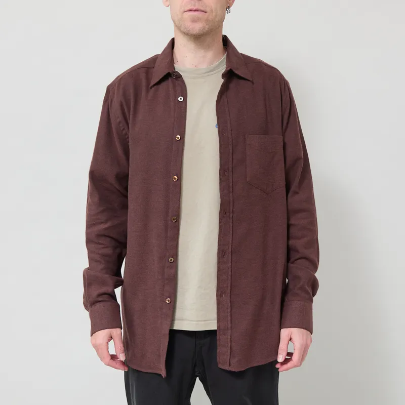 Portuguese Flannel Teca Shirt Brown