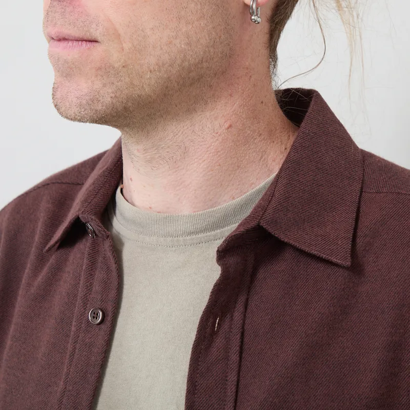 Portuguese Flannel Teca Shirt Brown-3