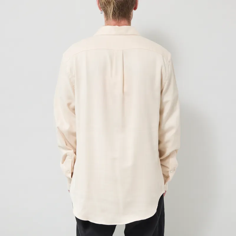 Portuguese Flannel Teca Shirt Ecru-2