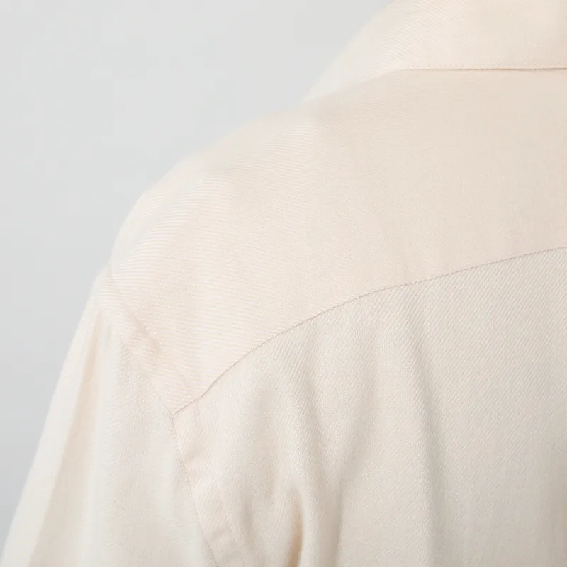 Portuguese Flannel Teca Shirt Ecru-6