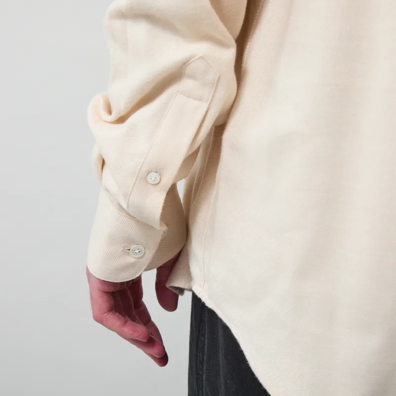 Portuguese Flannel Teca Shirt Ecru-9