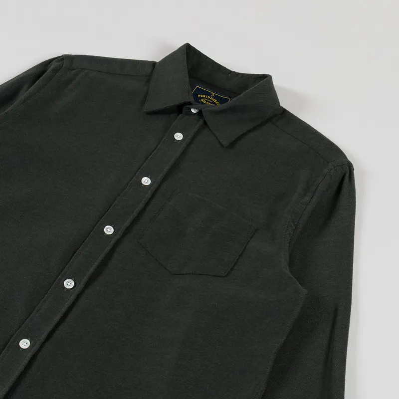 Portuguese Flannel Teca Shirt Forest-2