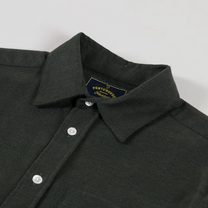 Portuguese Flannel Teca Shirt Forest-4