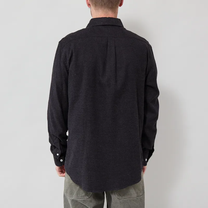 Portuguese Flannel Teca Shirt Grey-2