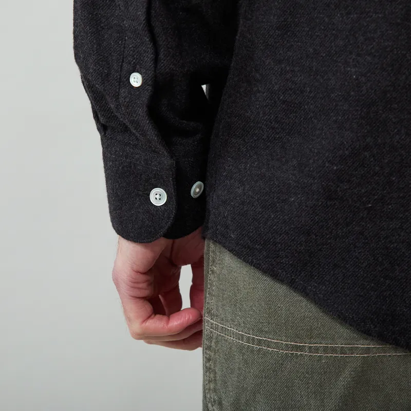 Portuguese Flannel Teca Shirt Grey-6