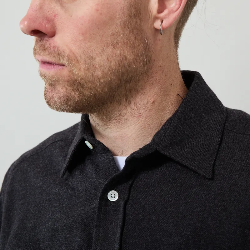 Portuguese Flannel Teca Shirt Grey-3