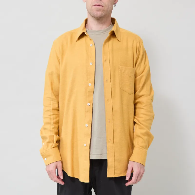 Portuguese Flannel Teca Shirt Mustard