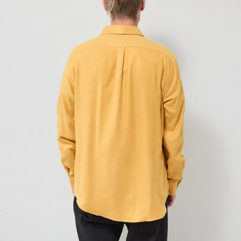 Portuguese Flannel Teca Shirt Mustard-2