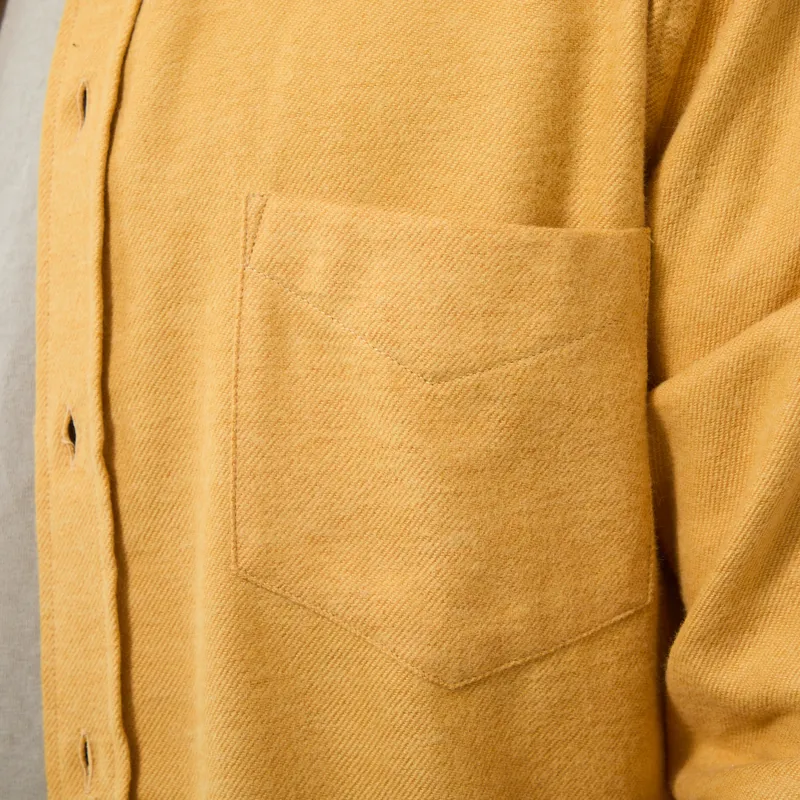 Portuguese Flannel Teca Shirt Mustard-5