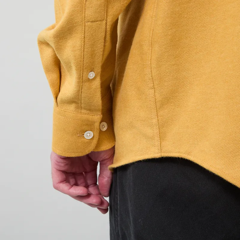 Portuguese Flannel Teca Shirt Mustard-8