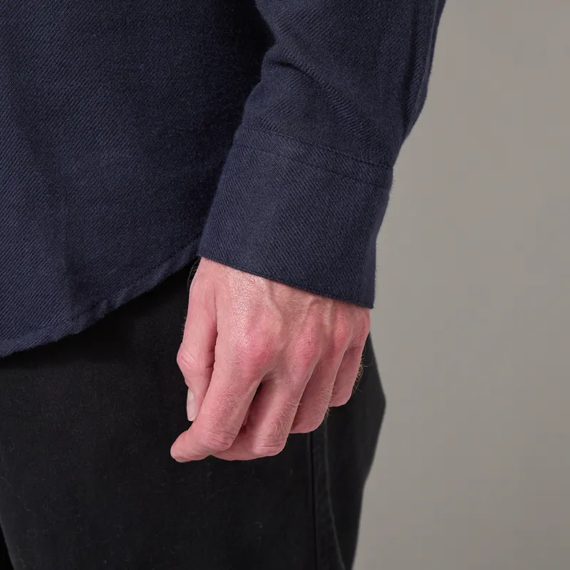 Portuguese Flannel Teca Shirt Navy-6