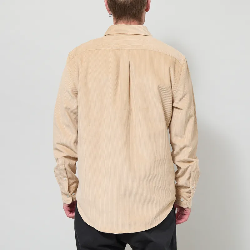 Portuguese Flannel Lobo Shirt Beige-2